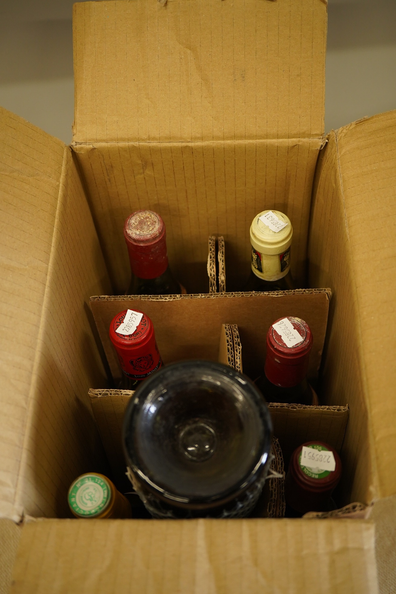 A mixed parcel of Burgundy red wine